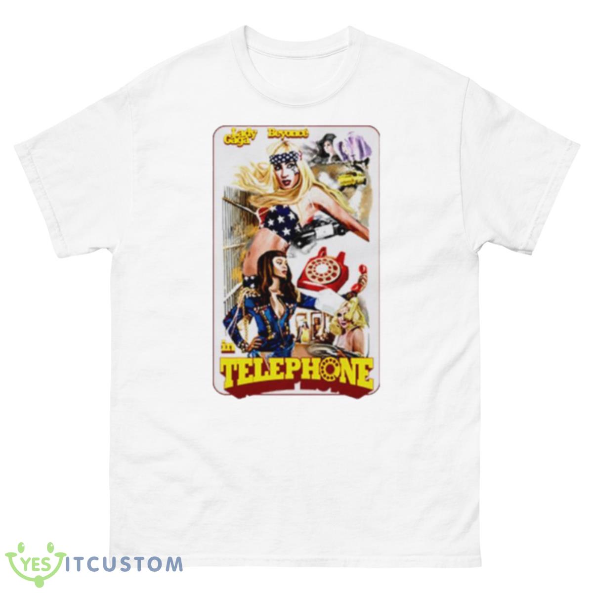 Lady Gaga And Beyonce Telephone Lithograph Shirt 10 Lady Gaga And Beyonce Telephone Lithograph Shirt - 500 Men’s Classic Tee Gildan