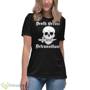 Lagoon Trading Death Before Detransition Shirt - Women's Relaxed Short Sleeve Jersey Tee