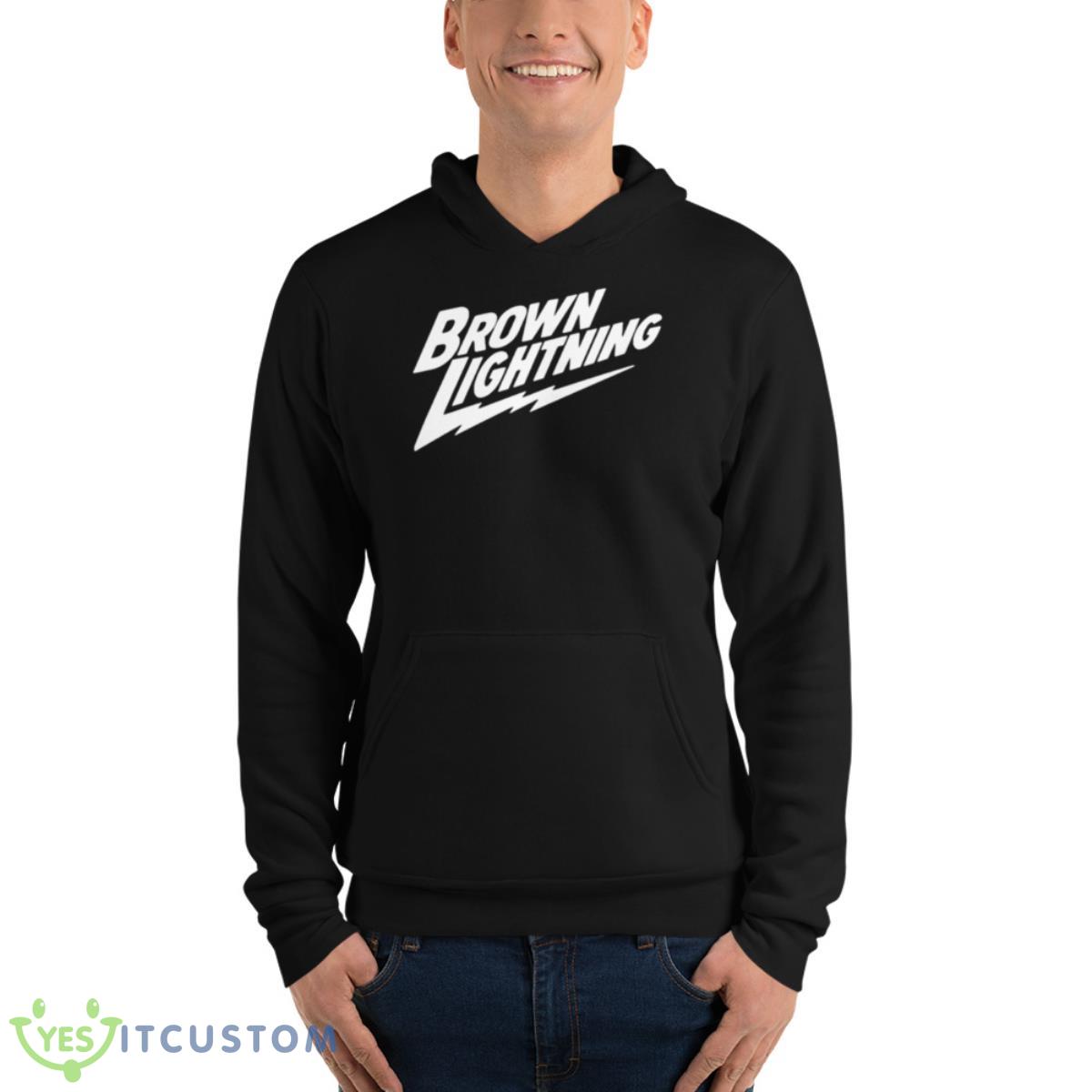 Lamorne Brown Lighting Shirt 4 Lamorne Brown Lighting Shirt - Unisex Fleece Pullover Hoodie
