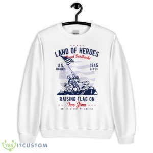 Land Of Heroes Jwo Jima Shirt - Unisex Heavy Blend Crewneck Sweatshirt