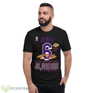 LeBron James 20th 2023 Season NBA’s All Time 38,388 Career Points And Counting Shirt - Short Sleeve T-Shirt