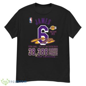 LeBron James 20th 2023 Season NBA’s All Time 38,388 Career Points And Counting Shirt - G500 Men’s Classic T-Shirt