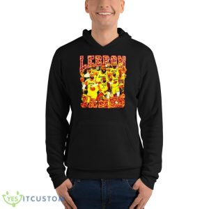Lebron James 90s Vintage Bootleg Style Shirt - Unisex Fleece Pullover Hoodie