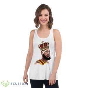Lebron James Crown King Scoring Shirt 8 Lebron James Crown King Scoring Shirt - Women's Flowy Racerback Tank