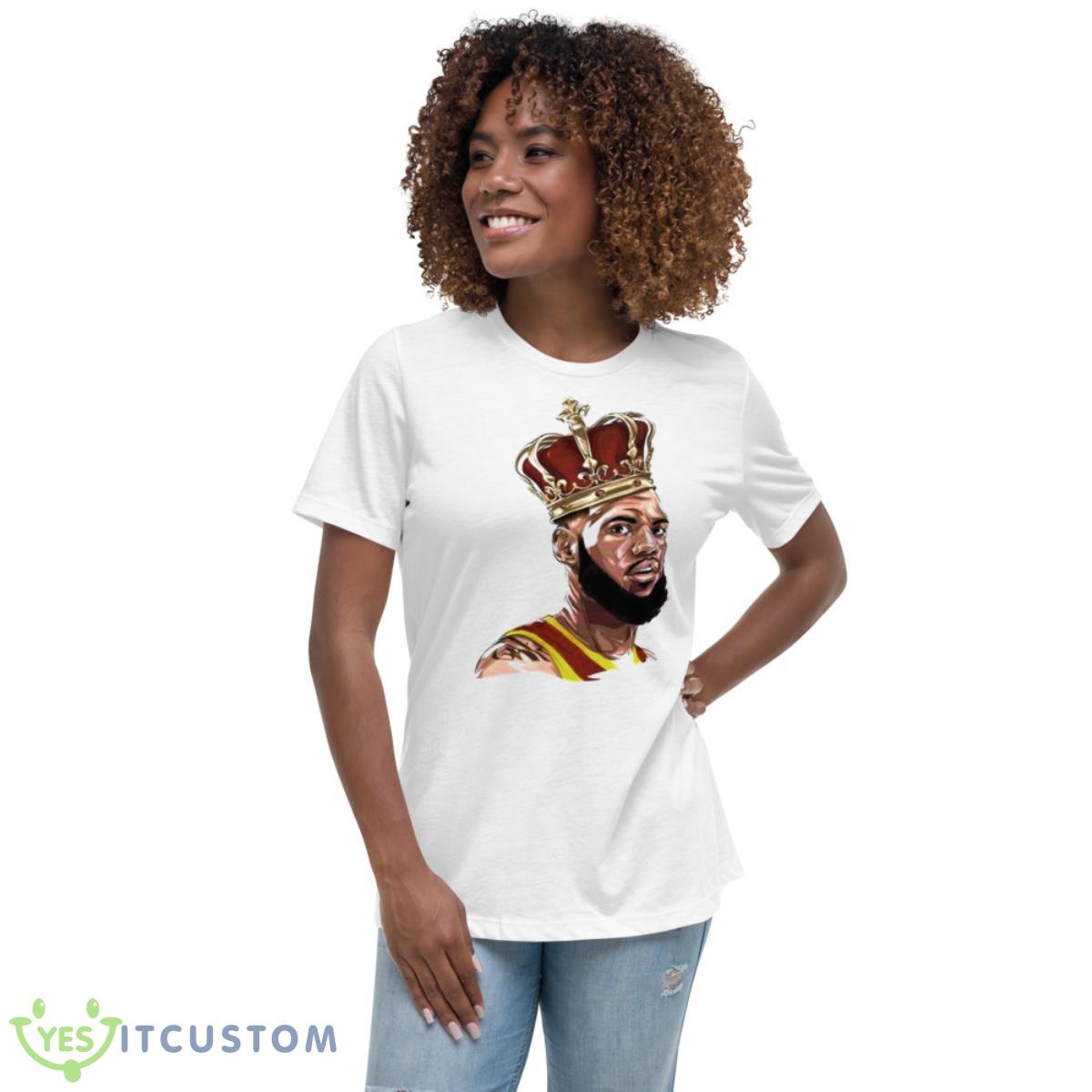 Lebron James Crown King Scoring Shirt 5 Lebron James Crown King Scoring Shirt - Women's Relaxed Short Sleeve Jersey Tee