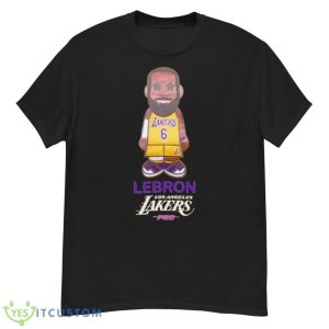LeBron James Los Angeles Lakers Gold #6 Caricature Shirt - G500 Men’s Classic T-Shirt