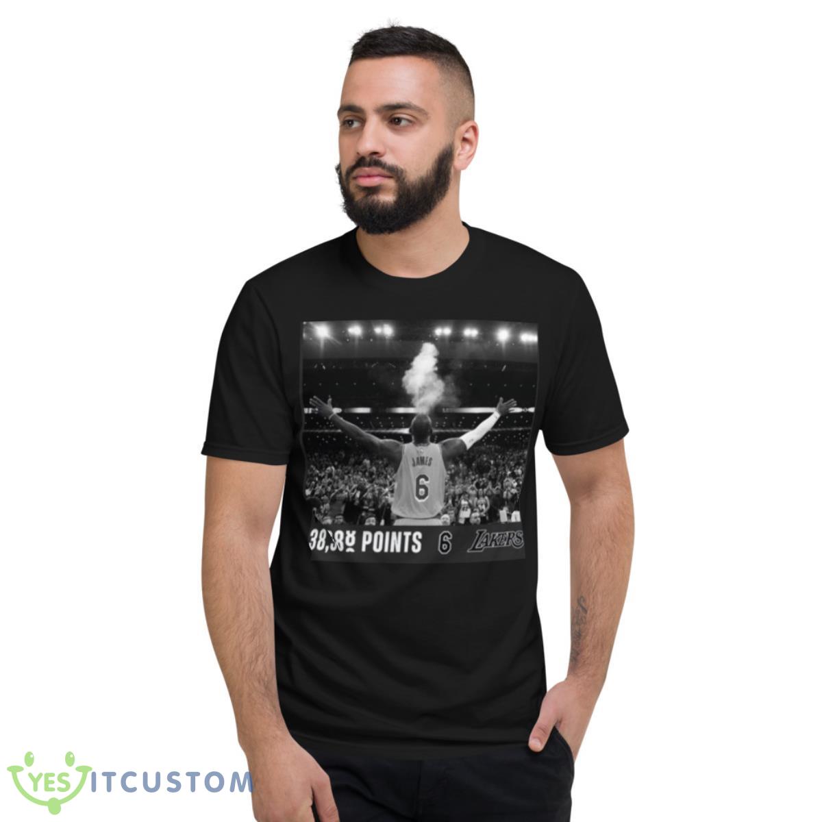 LeBron James Los Angeles Lakers NBA All Time Scoring Shirt 2 LeBron James Los Angeles Lakers NBA All Time Scoring Shirt - Short Sleeve T-Shirt