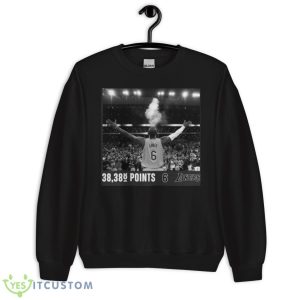 LeBron James Los Angeles Lakers NBA All Time Scoring Shirt 8 LeBron James Los Angeles Lakers NBA All Time Scoring Shirt - Unisex Crewneck Sweatshirt