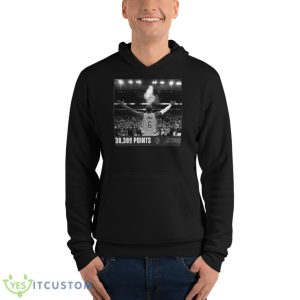 LeBron James Los Angeles Lakers NBA All Time Scoring Shirt 9 LeBron James Los Angeles Lakers NBA All Time Scoring Shirt - Unisex Fleece Pullover Hoodie