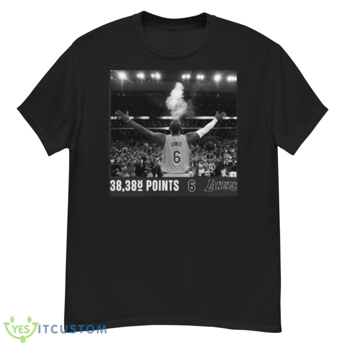 LeBron James Los Angeles Lakers NBA All Time Scoring Shirt 12 LeBron James Los Angeles Lakers NBA All Time Scoring Shirt - G500 Men’s Classic T-Shirt