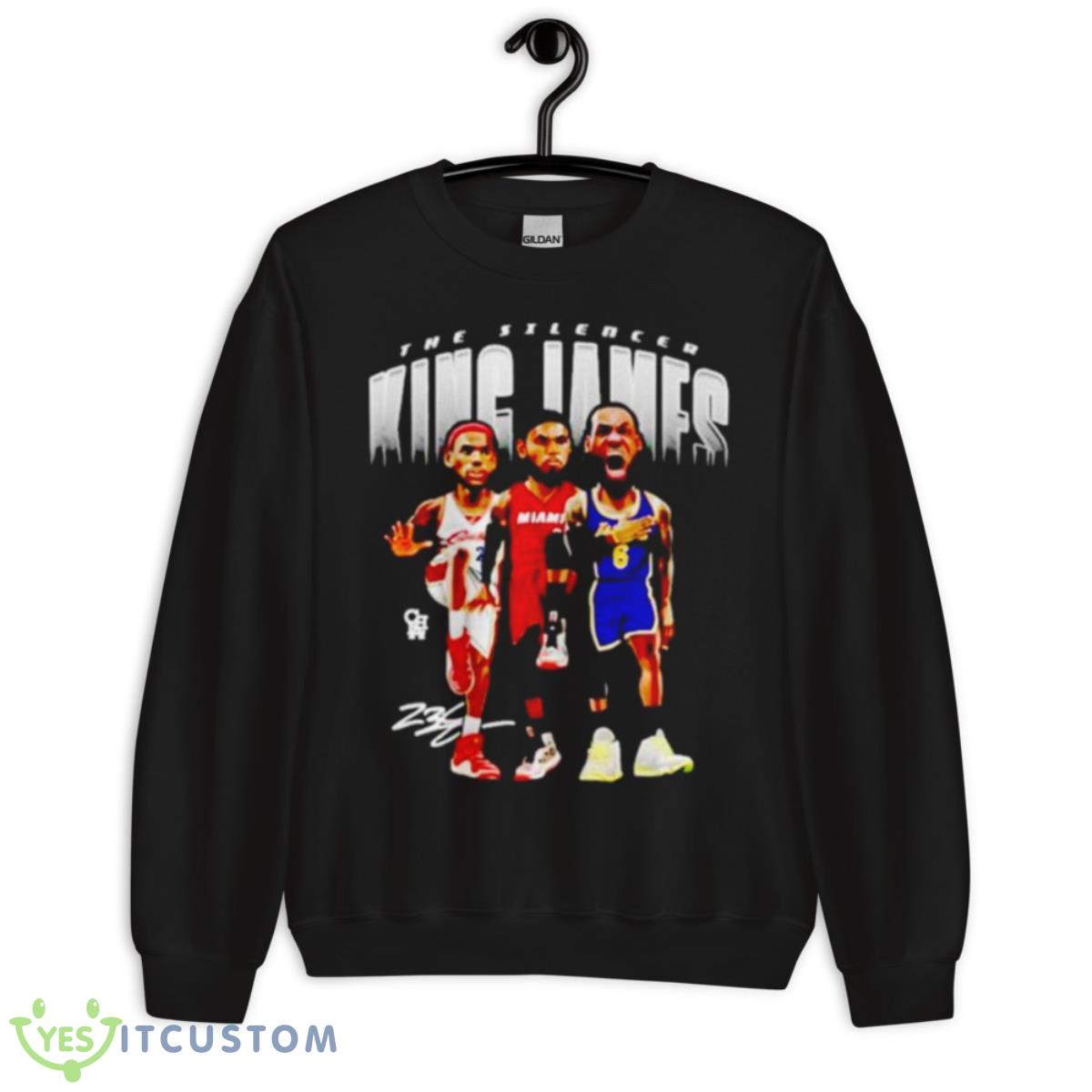 Lebron James The Silencer King James Shirt 13 Lebron James The Silencer King James Shirt - Unisex Crewneck Sweatshirt