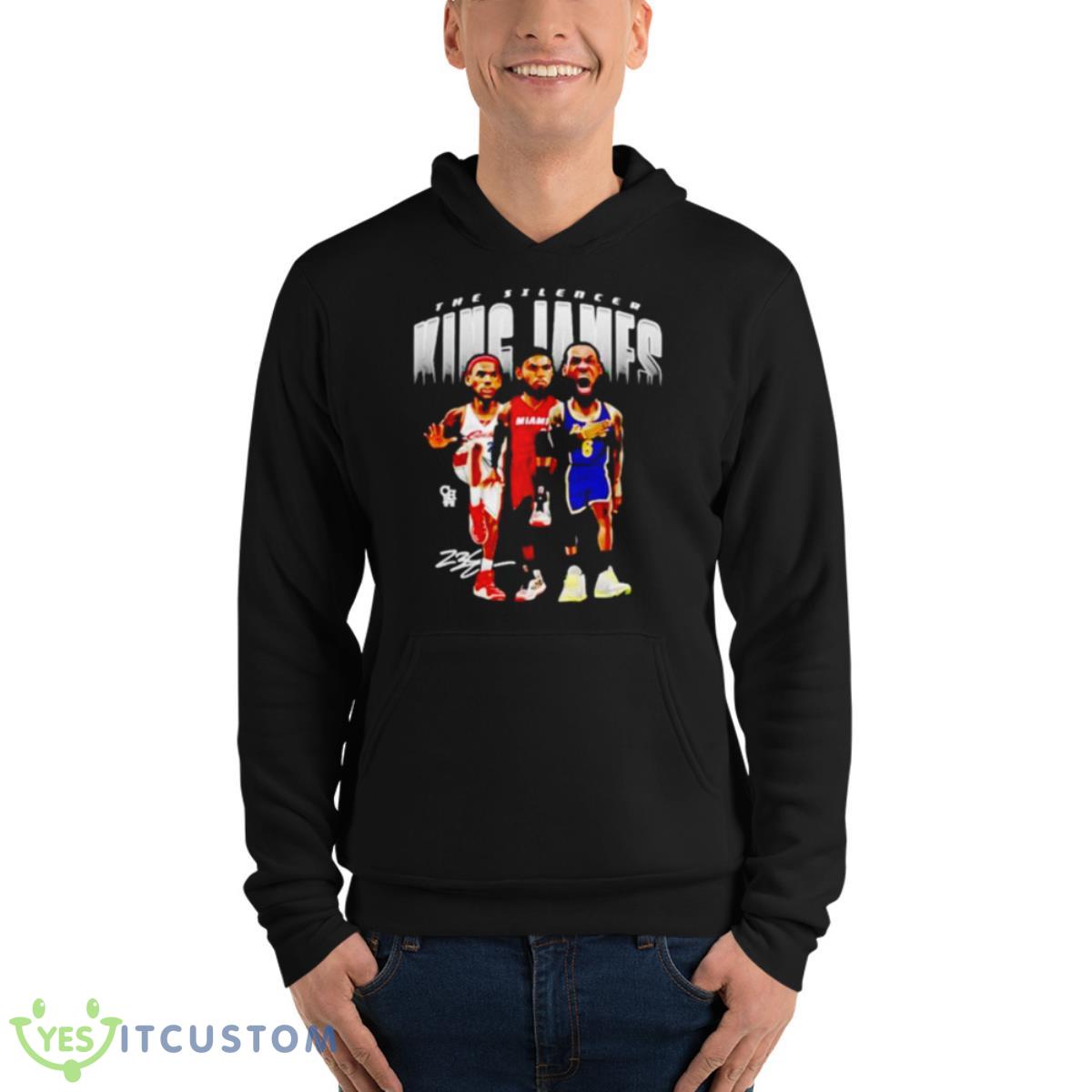 Lebron James The Silencer King James Shirt 4 Lebron James The Silencer King James Shirt - Unisex Fleece Pullover Hoodie