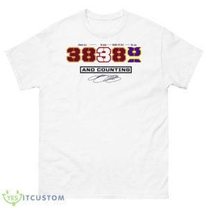 LeBron James White NBA All Time Scoring Record – Split Points Shirt - 500 Men’s Classic Tee Gildan