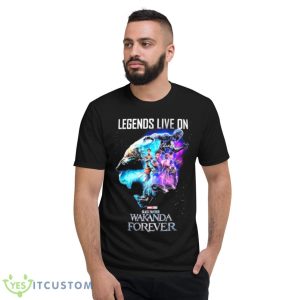 Legends live on Marvel Studios Black Panther Wakanda Forever signatures shirt - Short Sleeve T-Shirt