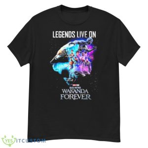Legends live on Marvel Studios Black Panther Wakanda Forever signatures shirt - G500 Men’s Classic T-Shirt