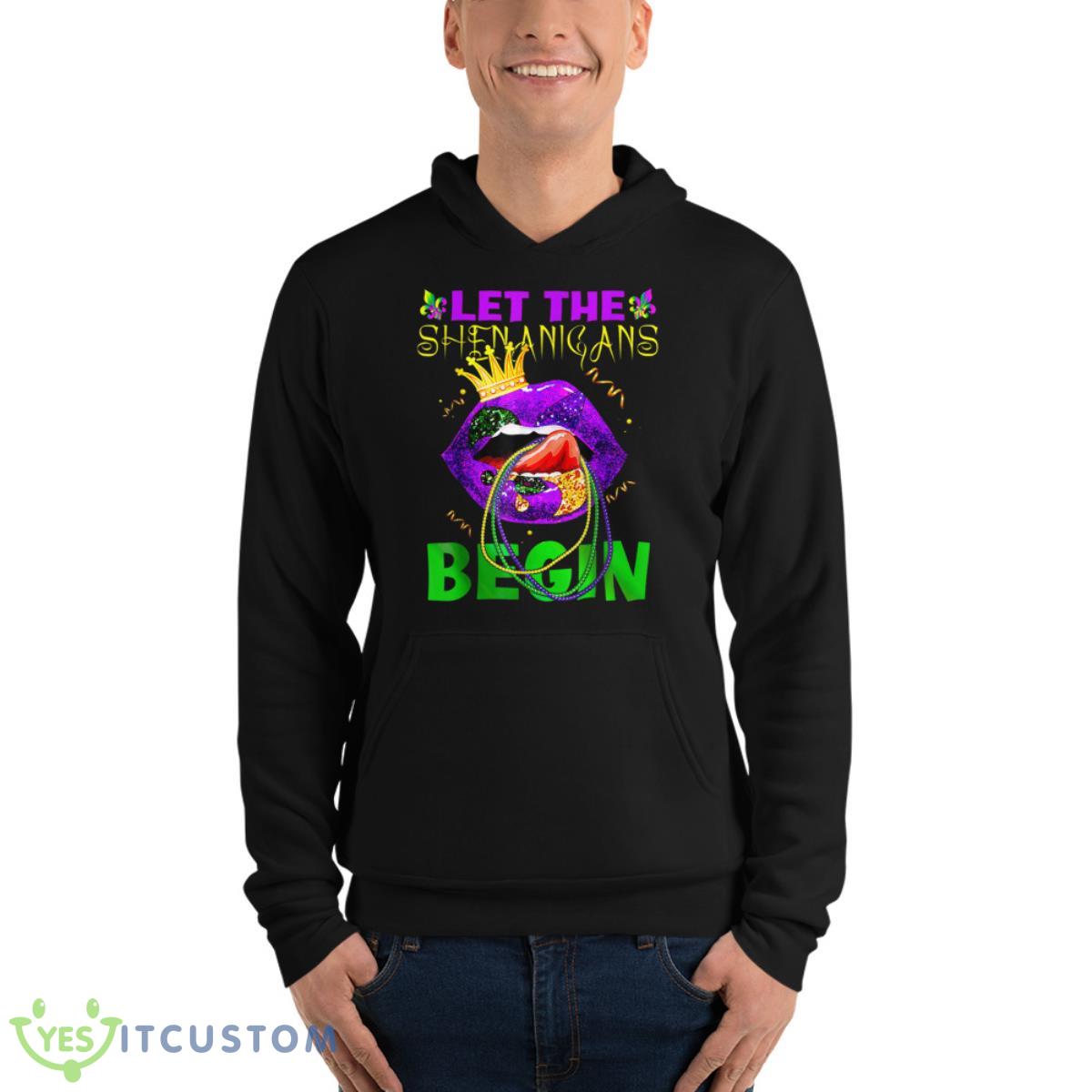 Let Shenanigans Begin Mardi Gras Sexy Lips Shirt 4 Let Shenanigans Begin Mardi Gras Sexy Lips Shirt - Unisex Fleece Pullover Hoodie