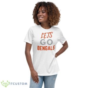 Lets Go Bengals Cincinnati Fans Shirt - Women's Relaxed Short Sleeve Jersey Tee