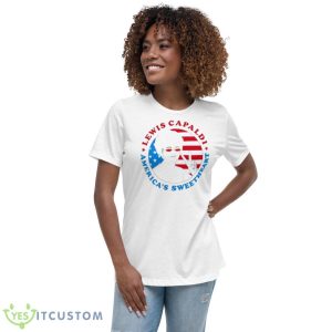 Lewis Capaldi America’s Shirt - Women's Relaxed Short Sleeve Jersey Tee