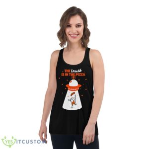 Little Caesars The Truth Is Inthe Pizza Shirt - Women's Flowy Racerback Tank