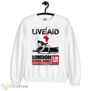 Live Aid Concert At Wembley Stadium Shirt - Unisex Heavy Blend Crewneck Sweatshirt