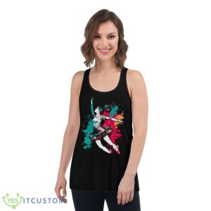 Ljeana Cartoon Design Ballet Shirt 10 Ljeana Cartoon Design Ballet Shirt - Women's Flowy Racerback Tank