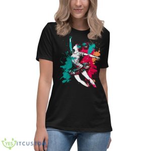 Ljeana Cartoon Design Ballet Shirt 11 Ljeana Cartoon Design Ballet Shirt - Women's Relaxed Short Sleeve Jersey Tee