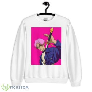 Long Sword Trunks Dragon Ball Kanji Text Shirt - Unisex Heavy Blend Crewneck Sweatshirt
