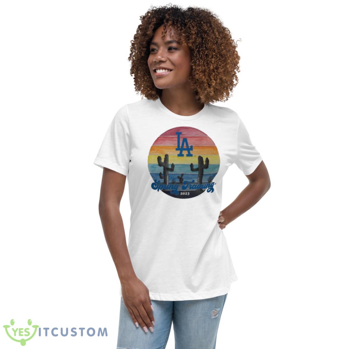 Los Angeles Dodgers Spring Training 2023 Vintage Shirt 5 Los Angeles Dodgers Spring Training 2023 Vintage Shirt - Women's Relaxed Short Sleeve Jersey Tee