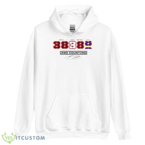 Los Angeles Lakers James From Cle To Mia Back To Cle To Lal 38388 And Counting Signature Shirt - Unisex Heavy Blend Hooded Sweatshirt