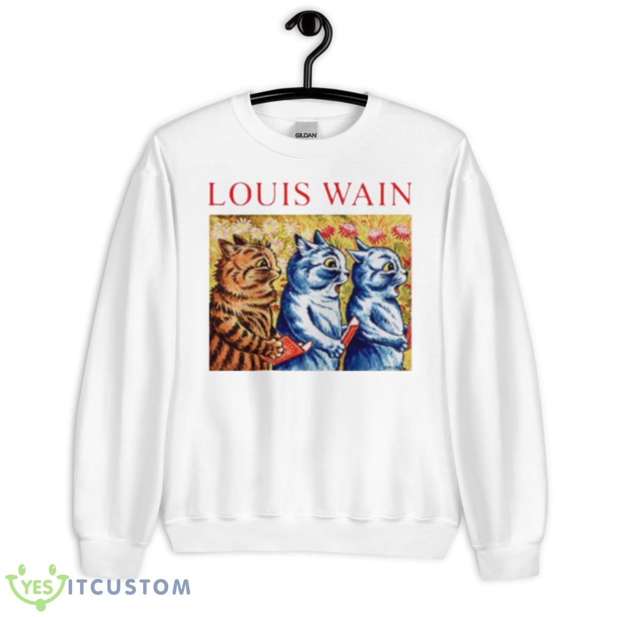 Louis Wain Three Cats Singing Shirt 2 Louis Wain Three Cats Singing Shirt - Unisex Heavy Blend Crewneck Sweatshirt