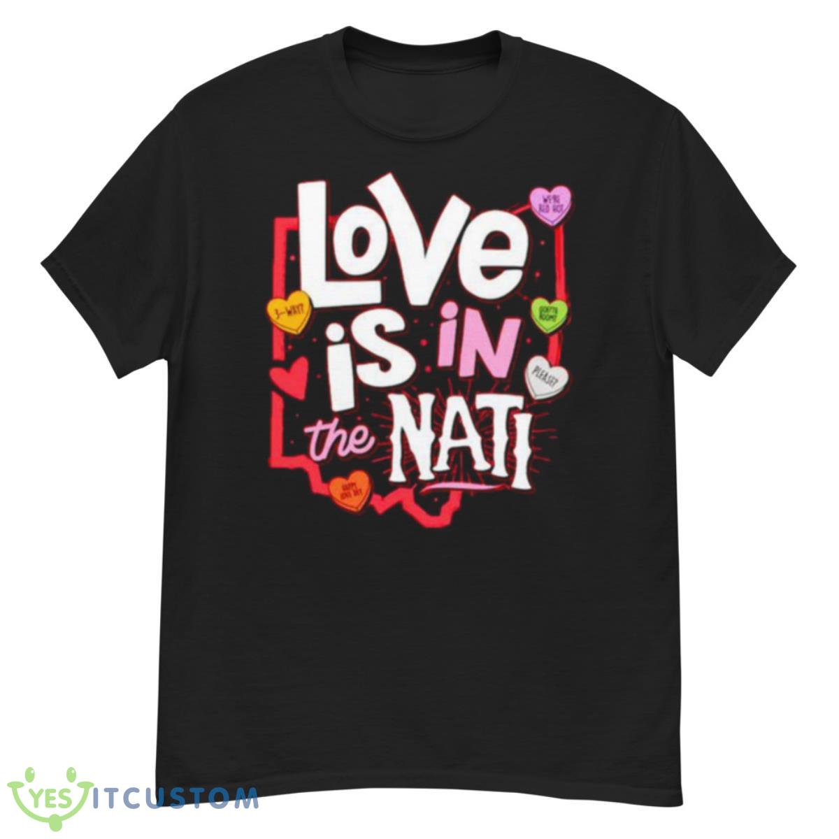 love is in the Nati happy love Dey hearts shirt 12 love is in the Nati happy love Dey hearts shirt - G500 Men’s Classic T-Shirt