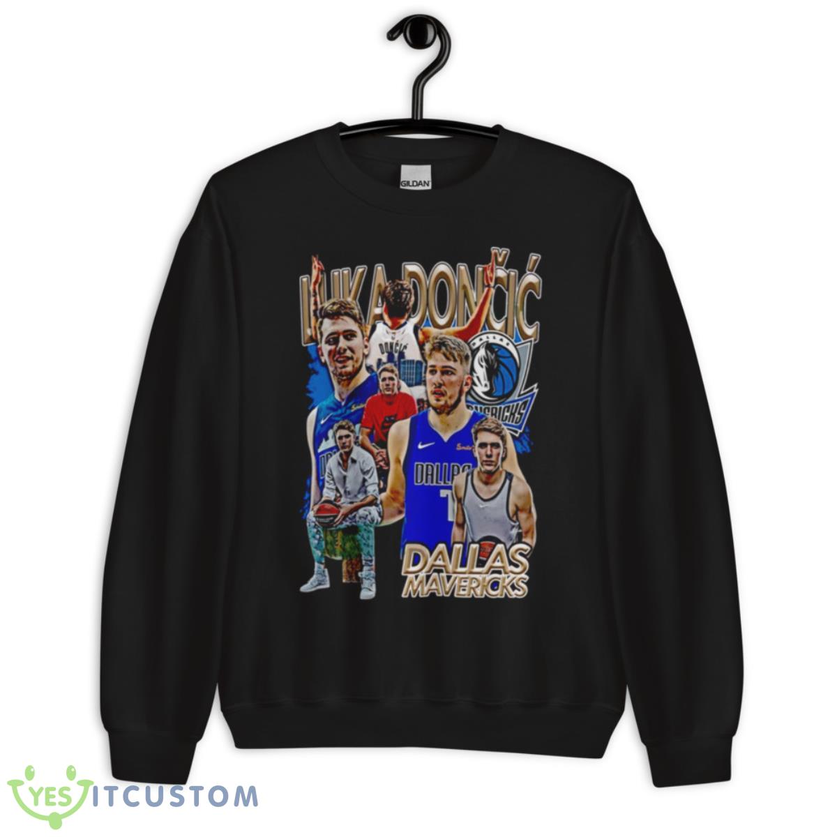 Luca Doncic NBA Dallas Mavericks Vintage Graphic Shirt 3 Luca Doncic NBA Dallas Mavericks Vintage Graphic Shirt - Unisex Crewneck Sweatshirt