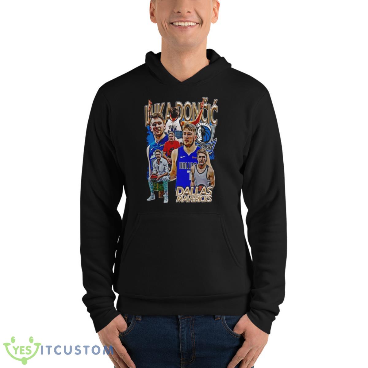 Luca Doncic NBA Dallas Mavericks Vintage Graphic Shirt 4 Luca Doncic NBA Dallas Mavericks Vintage Graphic Shirt - Unisex Fleece Pullover Hoodie