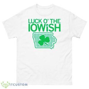 Luck O The Iowish Shamrock Map Shirt - 500 Men’s Classic Tee Gildan