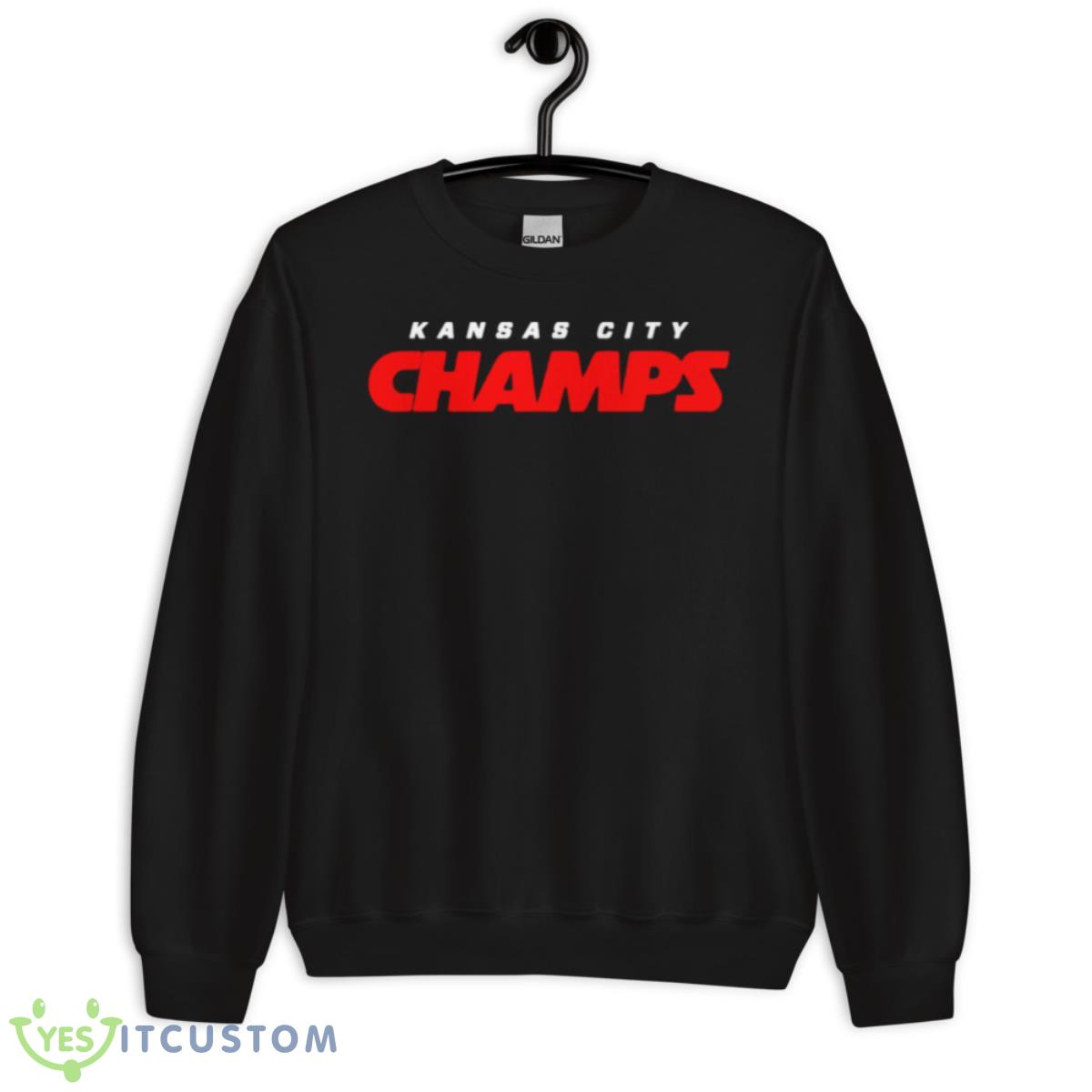 LVII KC Chiefs Champs Shirt 3 LVII KC Chiefs Champs Shirt - Unisex Crewneck Sweatshirt