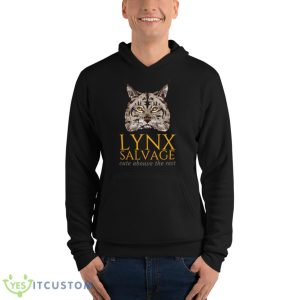 Lynx Salvage Corp Orange Logo Love Cats Shirt - Unisex Fleece Pullover Hoodie