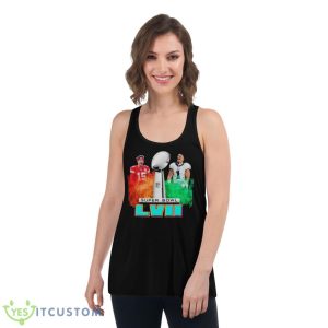 Mahomes And Hurts Super Bowl LVII 2023 Shirt 10 Mahomes And Hurts Super Bowl LVII 2023 Shirt - Women's Flowy Racerback Tank