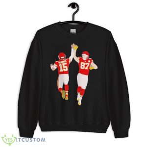 Mahomes And Kelce High Five Shirt - Unisex Crewneck Sweatshirt