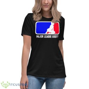 Major League Booty MLB Logo Parody Shirt - Women's Relaxed Short Sleeve Jersey Tee