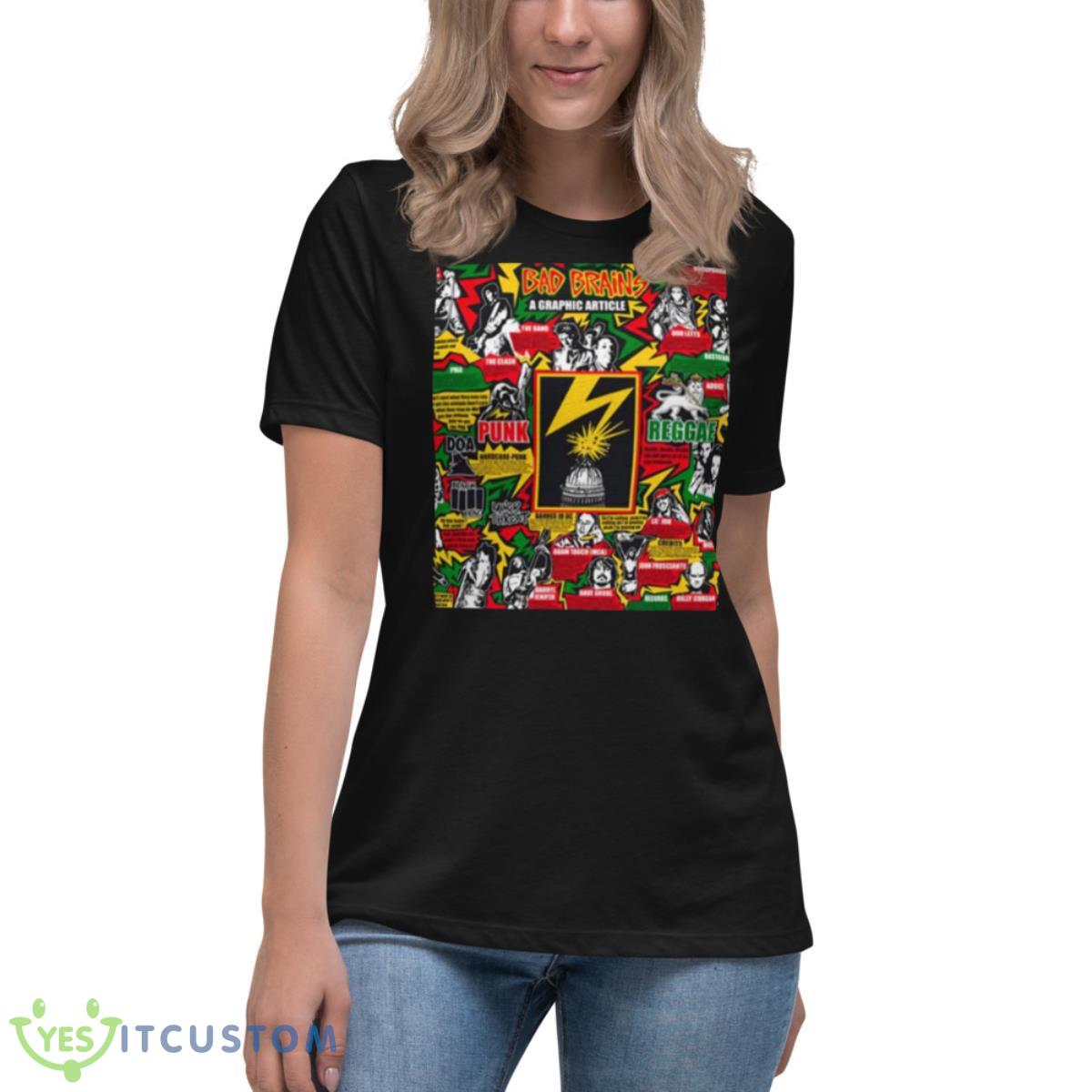 Many Actors Brains Bad Brains Secret 77 Shirt 6 Many Actors Brains Bad Brains Secret 77 Shirt - Women's Relaxed Short Sleeve Jersey Tee