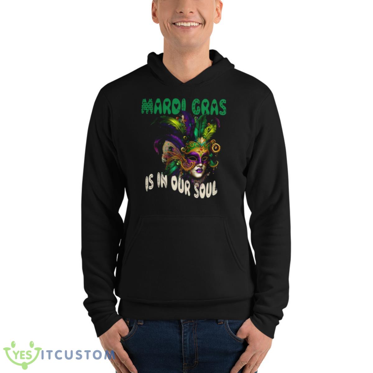 Mardi Gras Is In Our Soul My Gnomies Shirt 4 Mardi Gras Is In Our Soul My Gnomies Shirt - Unisex Fleece Pullover Hoodie