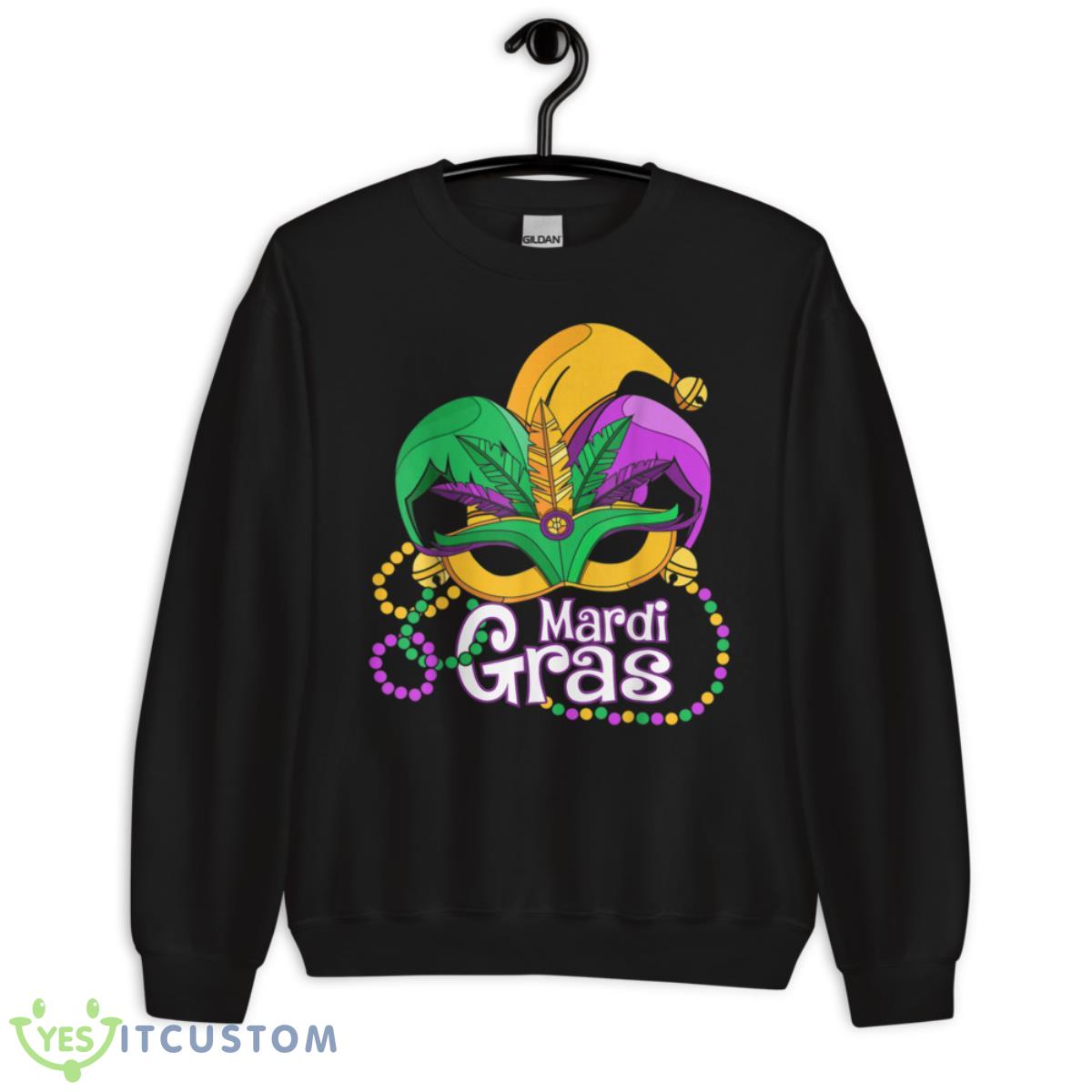 Mardi Gras T Shirt Mardi Gras 2023 Beads Mask Feathers Shirt 13 Mardi Gras T Shirt Mardi Gras 2023 Beads Mask Feathers Shirt - Unisex Crewneck Sweatshirt