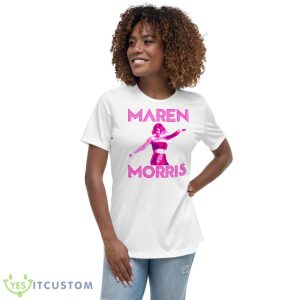 Maren Girl Pink Design Maren Morris Shirt - Women's Relaxed Short Sleeve Jersey Tee