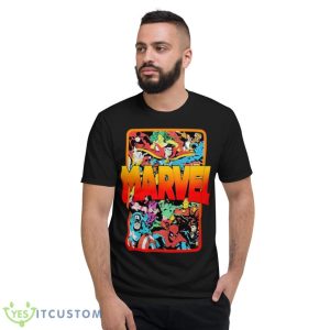 Mario Judah Wearing Marvel Comics Old School Characters Shirt - Short Sleeve T-Shirt