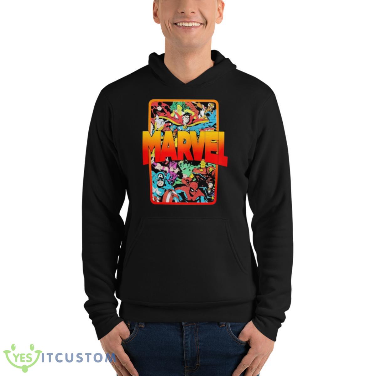 Mario Judah Wearing Marvel Comics Old School Characters Shirt 4 Mario Judah Wearing Marvel Comics Old School Characters Shirt - Unisex Fleece Pullover Hoodie