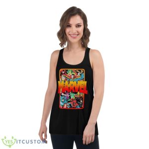 Mario Judah Wearing Marvel Comics Old School Characters Shirt 10 Mario Judah Wearing Marvel Comics Old School Characters Shirt - Women's Flowy Racerback Tank
