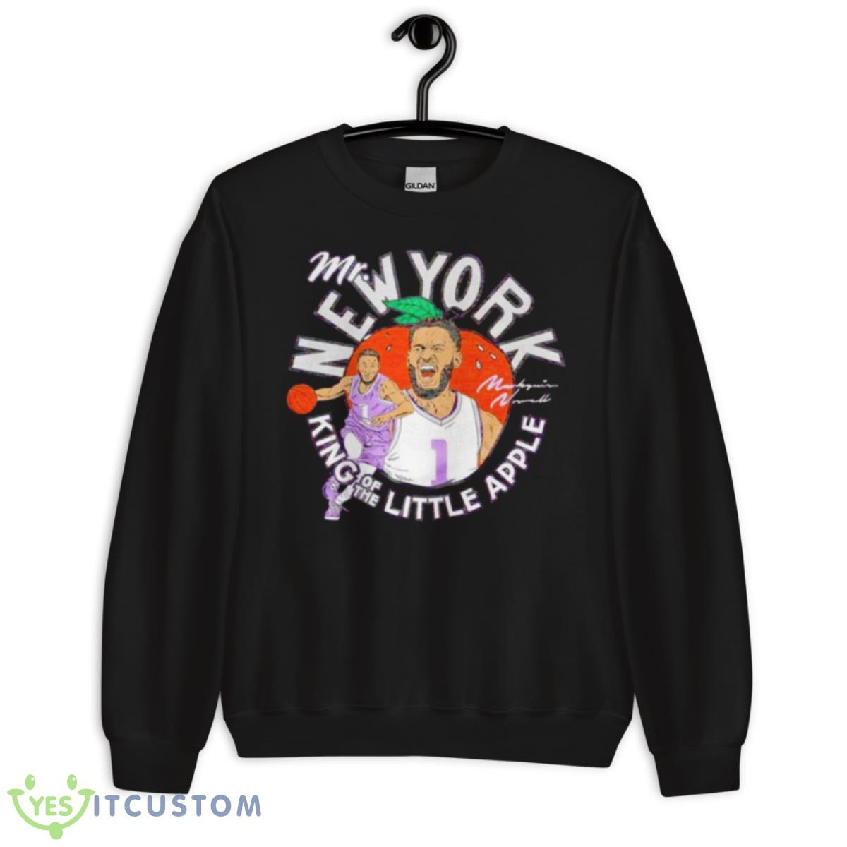 Markquis Nowell Mr. New York King Of The Little Apple Signature Shirt 3 Markquis Nowell Mr. New York King Of The Little Apple Signature Shirt - Unisex Crewneck Sweatshirt
