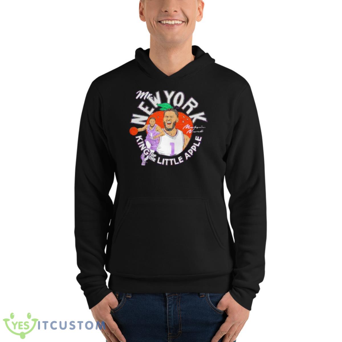 Markquis Nowell Mr. New York King Of The Little Apple Signature Shirt 4 Markquis Nowell Mr. New York King Of The Little Apple Signature Shirt - Unisex Fleece Pullover Hoodie