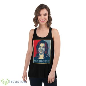 Martina Mcbride PortraiShirt 10 Martina Mcbride PortraiShirt - Women's Flowy Racerback Tank