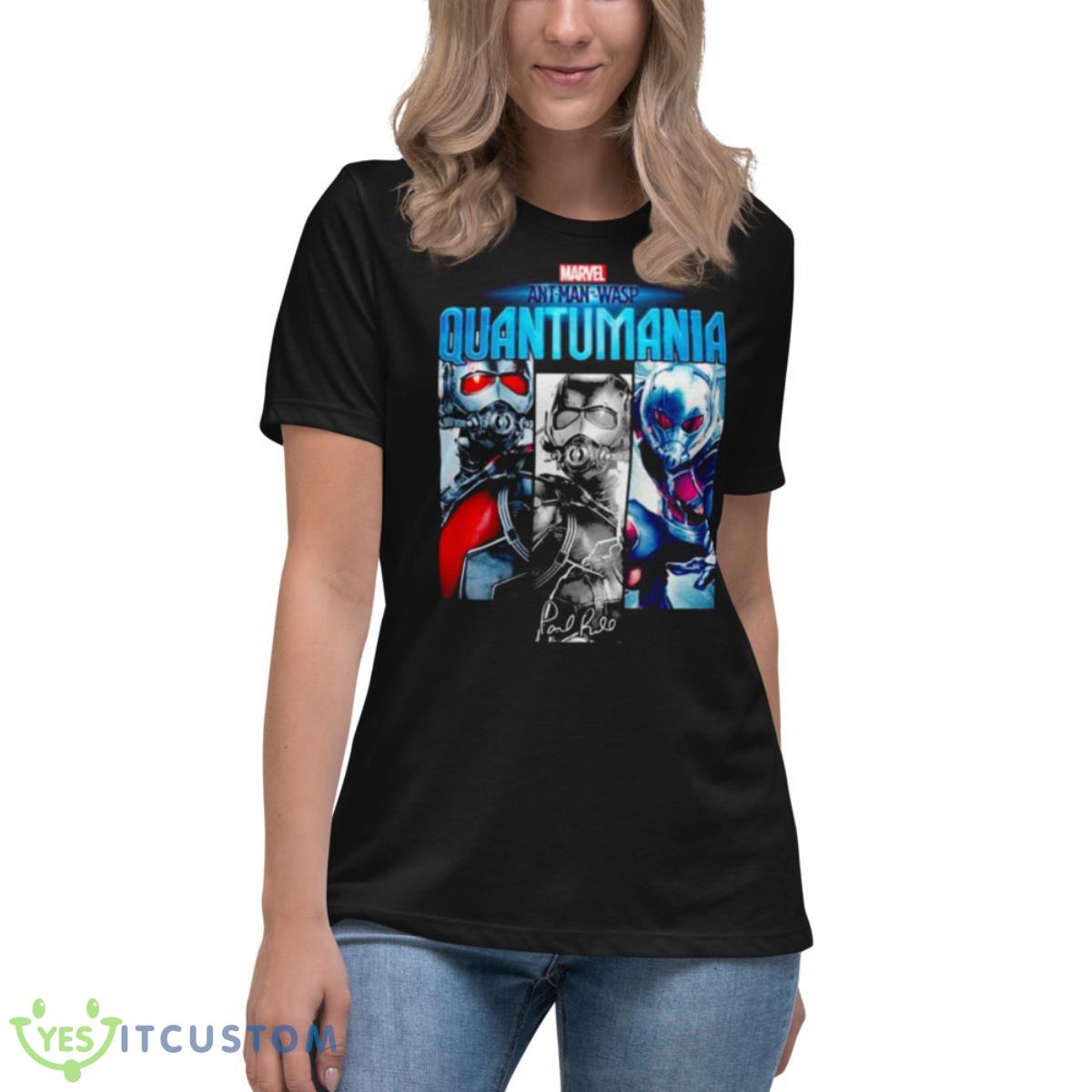 Marvel Ant Man And The Wasp Quantumania Signatures Shirt 6 Marvel Ant Man And The Wasp Quantumania Signatures Shirt - Women's Relaxed Short Sleeve Jersey Tee